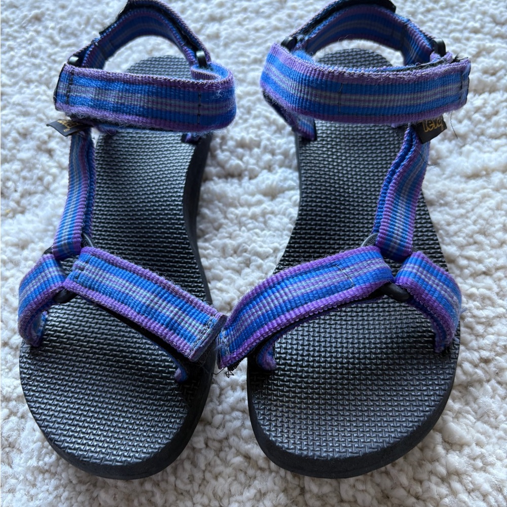 Teva Purple and Blue Sport Sandals with Adjustable Straps